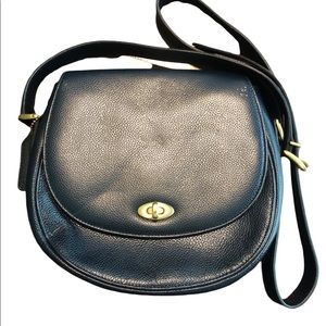 Vintage Coach Madison collection Navy Blue Carlyle crossbody bag 4401
